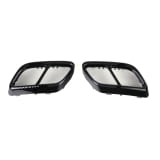 Black style Exhaust trims VW Golf 8 VIII Genuine Volkswagen