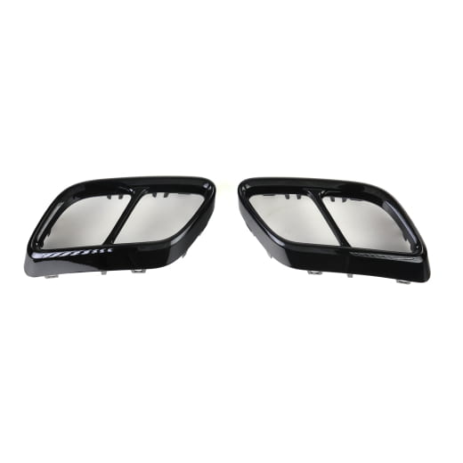 Black style Exhaust trims VW Golf 8 VIII Genuine Volkswagen | Golf8-Auspuff-Zierblende