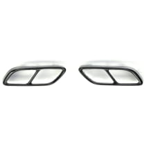 Black style Exhaust trims VW Golf 8 VIII Genuine Volkswagen | Golf8-Auspuff-Zierblende