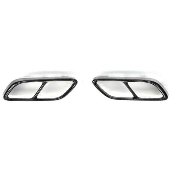 Black style Exhaust trims VW Golf 8 VIII Genuine Volkswagen | Golf8-Auspuff-Zierblende