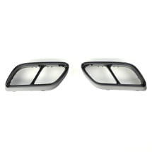 Black style Exhaust trims VW Golf 8 VIII Genuine Volkswagen | Golf8-Auspuff-Zierblende