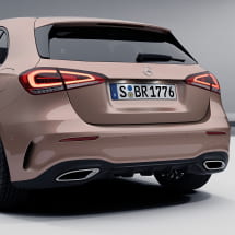 Black trim front bumper night package A-Class W177 hatchback Genuine Mercedes-Benz | A1778854702-W177