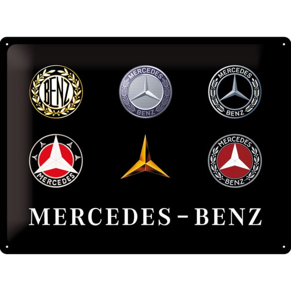 Blechschild Vintage Evolution 40x30cm Original Mercedes-Benz