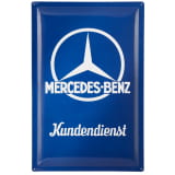 Blechschild Vintage Kundendienst 40x60cm Original Mercedes-Benz
