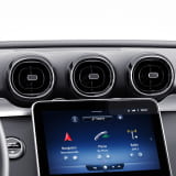 Bocchette di ventilazione nere CLE Cabrio A236 Original Mercedes-Benz