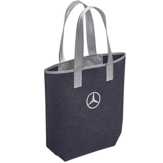 Bolsa de compra de fieltro azul oscuro gris Mercedes-Benz | B66959414