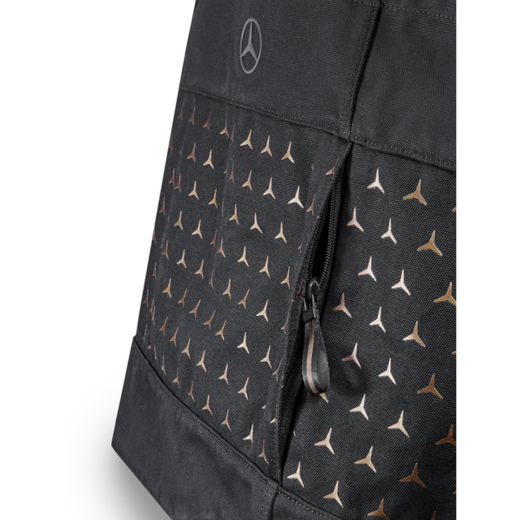 Bolsa de compra shopper negra con estampado de estrella Original Mercedes-Benz | B66959705