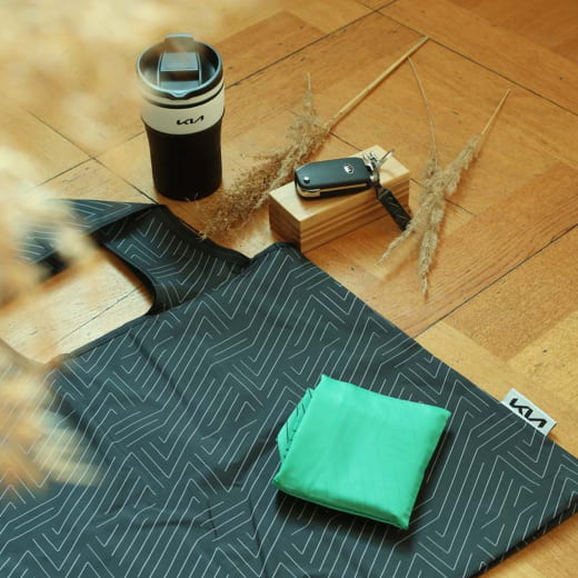 Boodschappentas rPET Shopper Zwart Origineel KIA | KIA10391