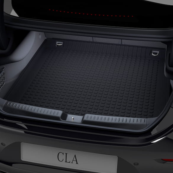 Boot liner flat black CLA Coupe C178 Genuine Mercedes-Benz
