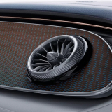 Boquillas de ventilación en óptica de turbina con aro exterior en negro EQS V297 Original Mercedes‑B