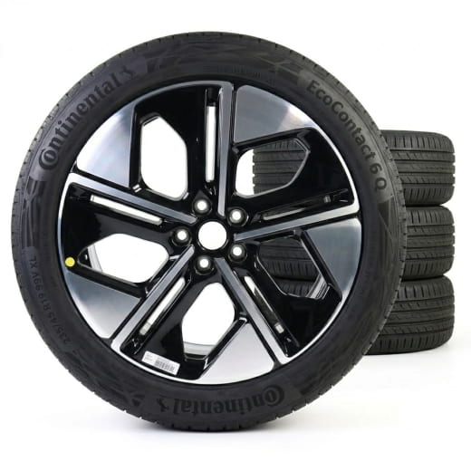 Roues été BRABUS 19 pouces smart #1 HX11 noir Continental | QAP8891568387-S
