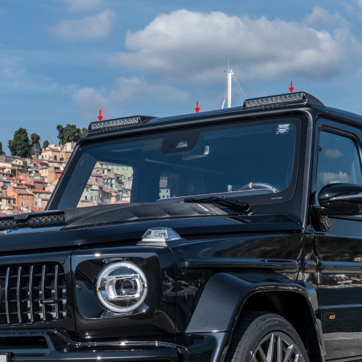 BRABUS sovrapposizione tetto in carbonio G-Klasse W463A Facelift | 464-360-B