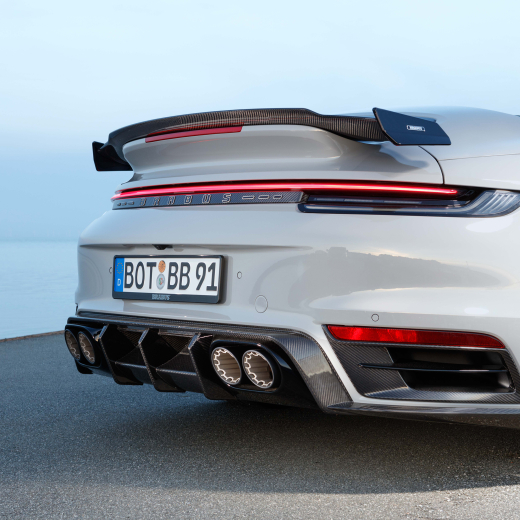 BRABUS achterdiffusor Porsche 911 Turbo S Carbon glanzend | 902-400-00