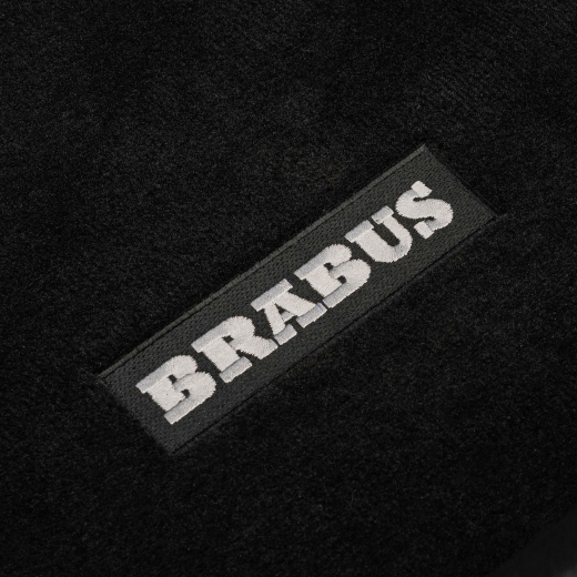 BRABUS alfombrillas velour negras 4 piezas Clase C | 206-871-00N-B