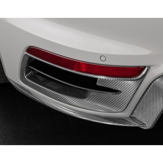 Inserti per paraurti posteriore BRABUS Porsche 911 Turbo S carbonio lucido | 902-410-10