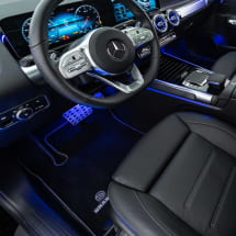 BRABUS automatten velours zwart 4-delige set | 177-871-00N-B