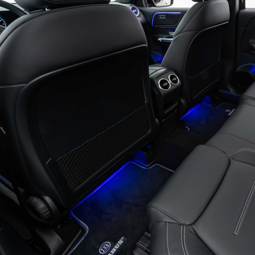 BRABUS automatten velours zwart 4-delige set | 177-871-00N-B