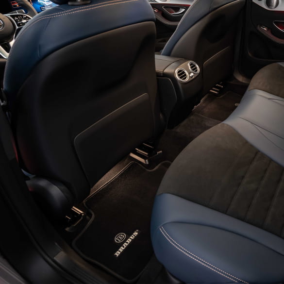 BRABUS automatten veloursmatten zwart 4-delige set | 253-871-00N