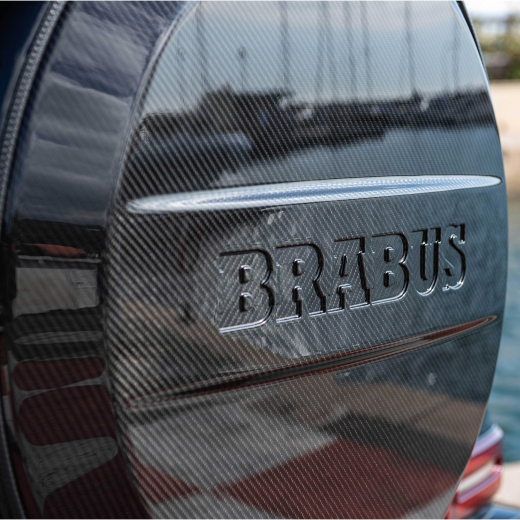 Cache de roue de secours BRABUS carbone brillant Classe G W463A | 464-840-00