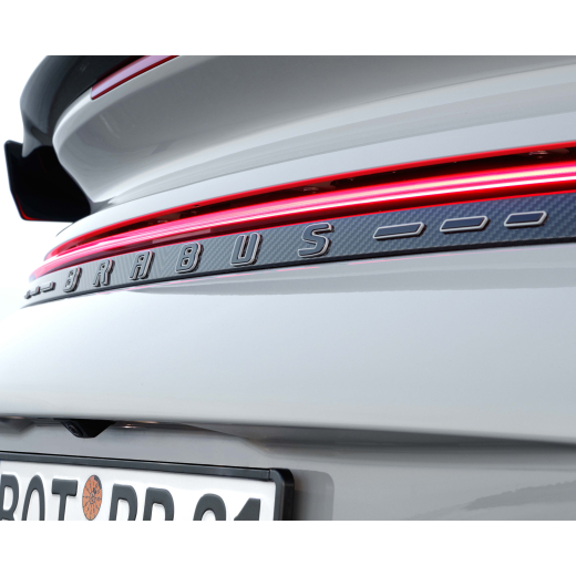 Cubierta trasera BRABUS con inscripción Porsche 911 Turbo S carbono brillante | 902-490-00