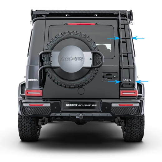 BRABUS Dachgepäckträger mit Heckleiter G-Klasse W463A | 464-820-00-10