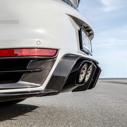 Diffuseur arrière BRABUS Porsche 911 Turbo S carbone mat | 902-400-10