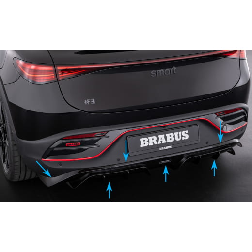 Diffusore posteriore BRABUS primerizzato Smart #3 HC-11 | HC-400-00