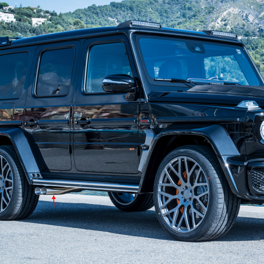 BRABUS Kleppen-uitlaatsysteem G 63 AMG voor G-Klasse W463A | 464-678-63-B