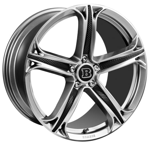 BRABUS llantas 20 pulgadas G-Klasse W465 Monoblock T plata esterlina diseño de carbono | T13-950-20-B