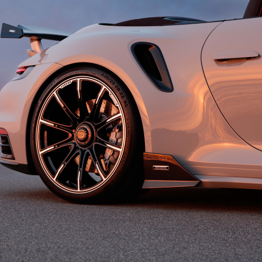 BRABUS side skirts opzet Porsche 911 Turbo S Carbon glanzend | 902-300-00