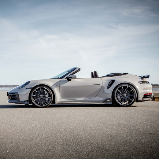 BRABUS side skirts opzetstuk Porsche 911 Turbo S Carbon mat | 902-300-10