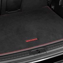 BRABUS Smart #1 kofferbakmat velours zwart rood | HX-872-00N