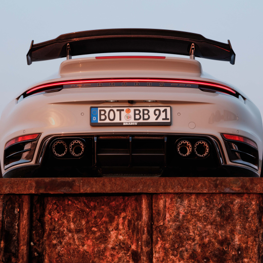BRABUS alerón trasero Porsche 911 Turbo S carbono brillante | 902-460-00