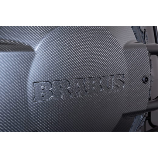 Support de roue de secours pivotant BRABUS en carbone brillant Classe G W463A | 464-841-10