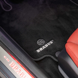 Tappetini BRABUS in velluto neri, 4 pezzi, Classe C Berlina W205