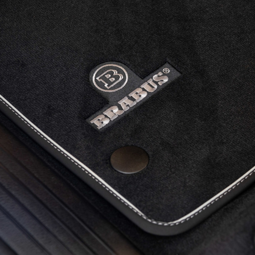 Tappetini BRABUS in velluto neri set da 4 pezzi GLE | 167-871-00N