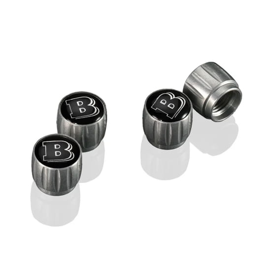 BRABUS valve cap set 4 pieces black original | VG-02-AL
