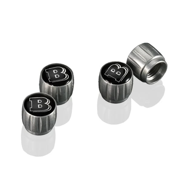 BRABUS ventieldopjes set 4-delig chroom / zwart