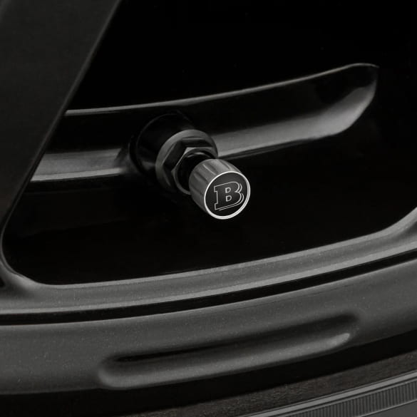 BRABUS Ventilkappen Set 4-teilig schwarz Original | VG-02-AL