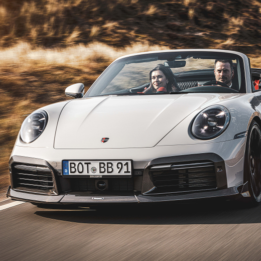 BRABUS voorspoiler Porsche 911 Turbo S carbon mat | 902-200-10