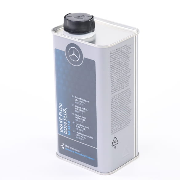Brake fluid 1 litre DOT4 Plus Original Mercedes-Benz | A0009895605 09