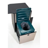 Brummi SANI tower mobiele sanitairmodule voor vrachtwagens Actros L Canyon antraciet