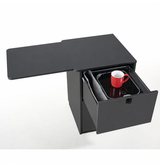 Modulo sanitario mobile: Brummi SANI tower Actros L Midnight antracite | Brummi-SANI-tower-Midnight