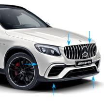 GLC 63 AMG voorbumper Panamericana grille auto Mercedes-Benz | GLC63-AMG-Front