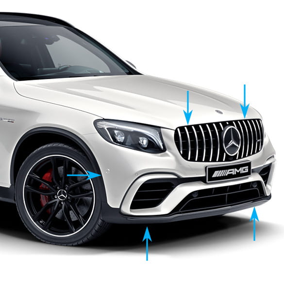 GLC 63 AMG voorbumper Panamericana grille auto Mercedes-Benz | GLC63-AMG-Front