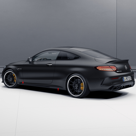 Kit de bas de caisse aérodynamiques C 63 AMG Classe C C205/A205 Mercedes-Benz d'origine | C63-C-A-205-Aero-Side