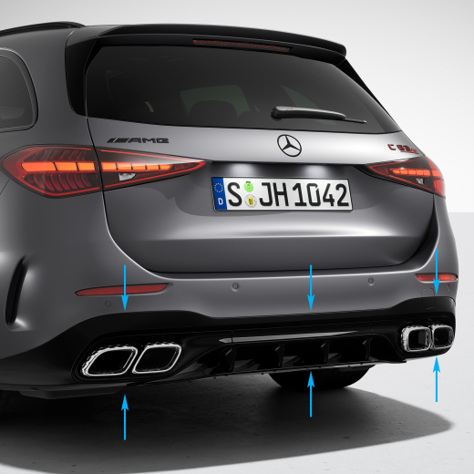 Difusor trasero C63 S E AMG Clase C S206 original Mercedes-AMG | S206-C63-Diffusor