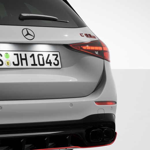 Scritta AMG C 63 S nera / rossa pacchetto night | A2068175700