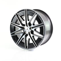 C43 AMG 20-inch wheel set 10-spoke C-Class 206 black matt high-sheen Genuine Mercedes-AMG | A2064000300/0500