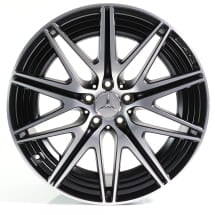 C43 AMG 20-inch wheel set 10-spoke C-Class 206 black matt high-sheen Genuine Mercedes-AMG | A2064000300/0500